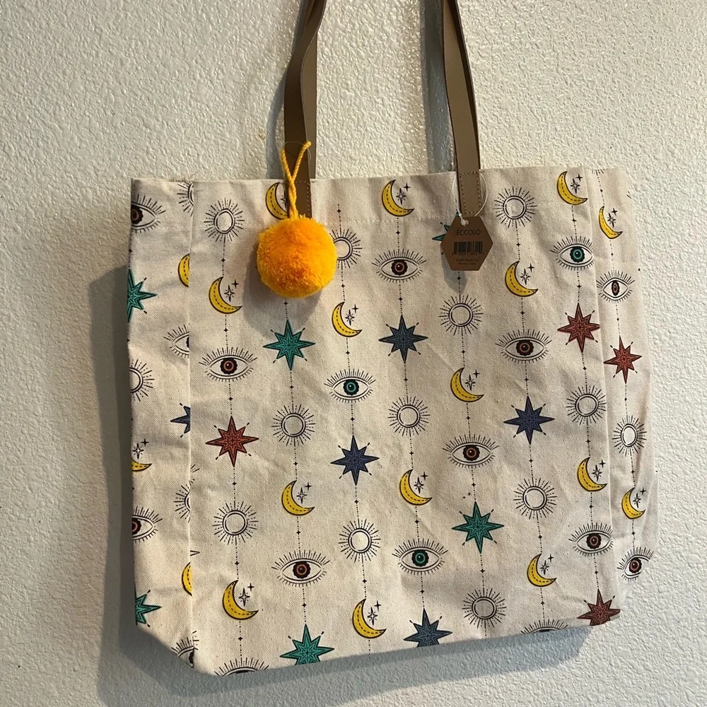 Sun‎ moon stars tote